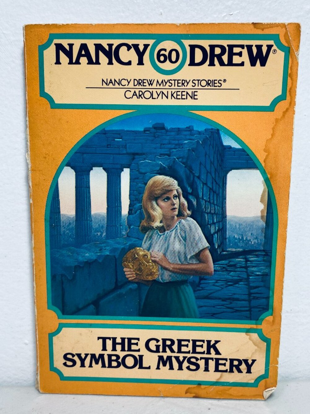 VNTG NANCY DREW #60 The Greek Symbol Mystery, Carolyn Keene, 1981, SC VG
